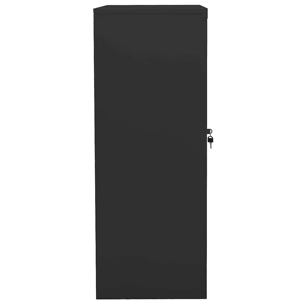 Büroschrank Anthrazit 90x40x105 cm Stahl
