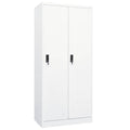 Kleiderschrank Weiß 80x50x180 cm Stahl