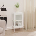 Sideboard 38x35x70 cm Metall und Glas