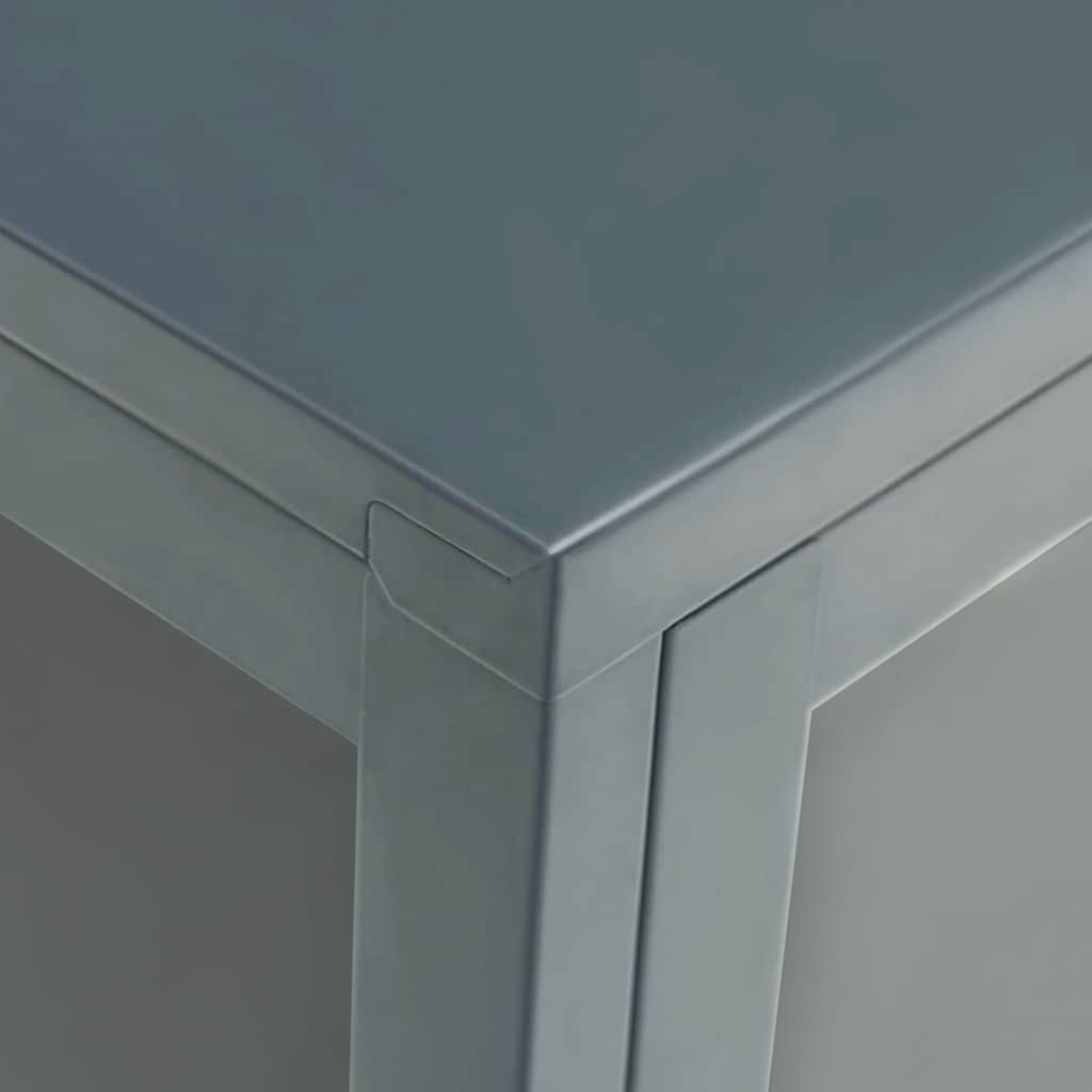 Sideboard Anthrazit 75x35x105 cm Stahl und Glas