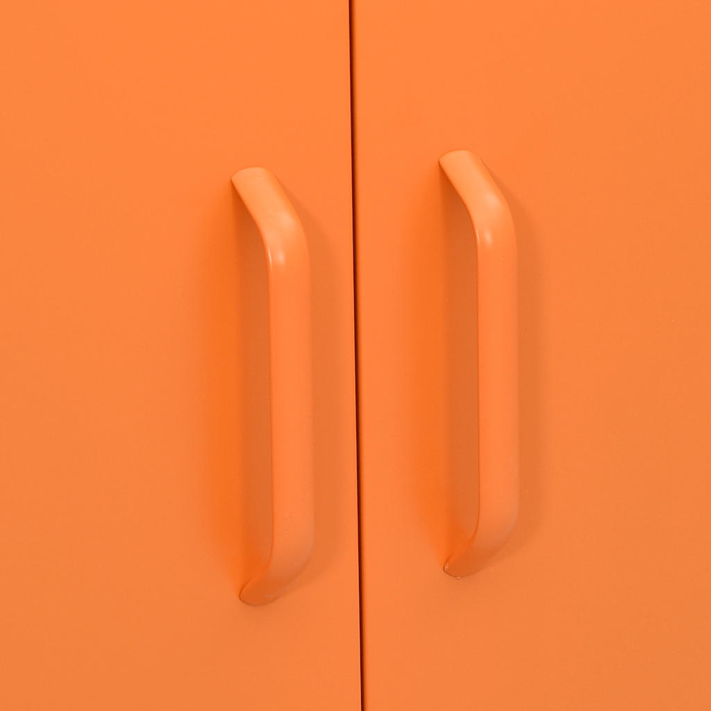 Lagerschrank Orange 80x35x101,5 cm Stahl