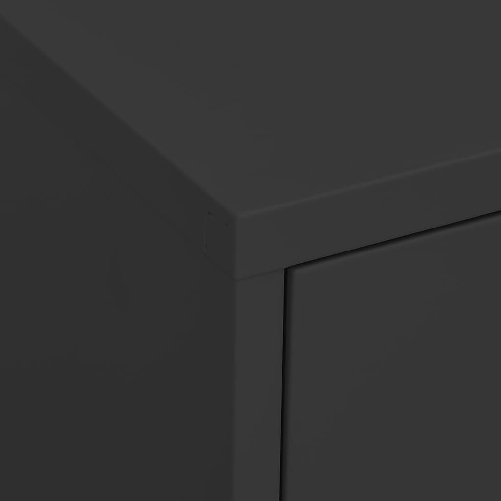 Lagerschrank Anthrazit 80x35x101,5 cm Stahl