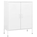 Lagerschrank Weiß 80x35x101,5 cm Stahl