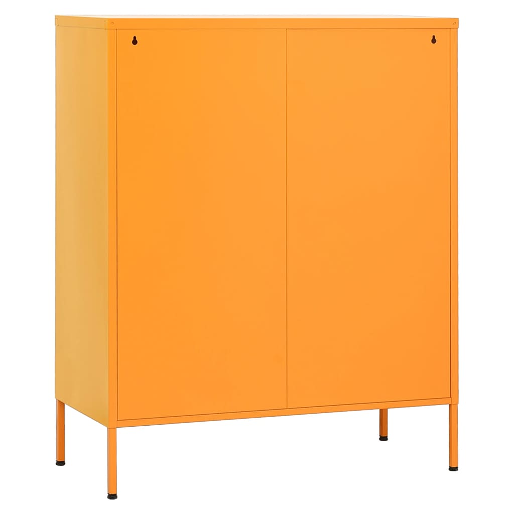 Lagerschrank Senfgelb 80 x 35 x 101,5 cm Stahl