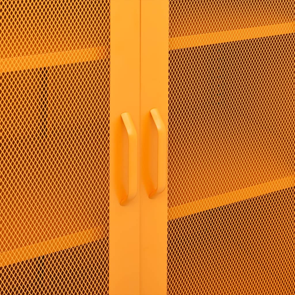Lagerschrank Senfgelb 80 x 35 x 101,5 cm Stahl