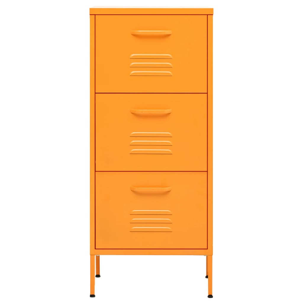 Lagerschrank Senfgelb 42,5x35x101,5 cm Stahl