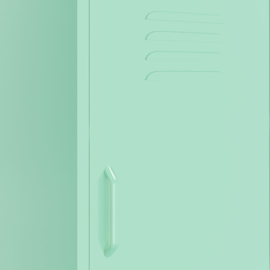 Lagerschrank Minzgrün 42,5x35x101,5 cm Stahl
