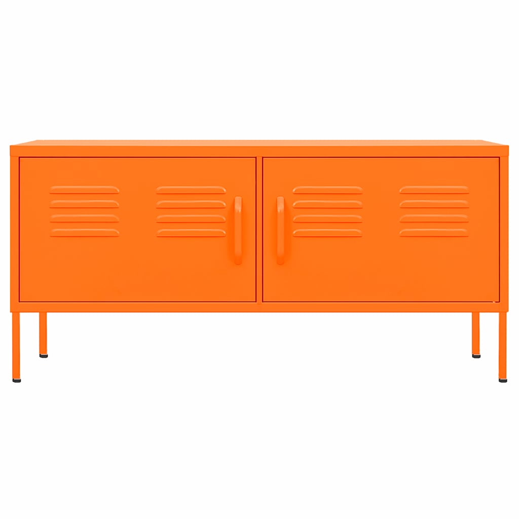 TV-Schrank Orange 105x35x50 cm Stahl