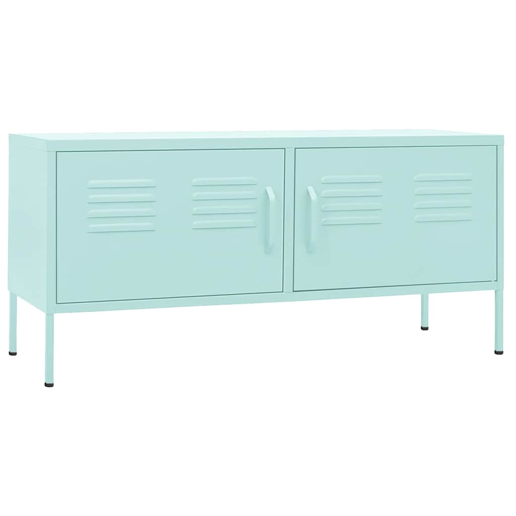 TV-Schrank Minzgrün 105x35x50 cm Stahl