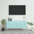 TV-Schrank Minzgrün 105x35x50 cm Stahl