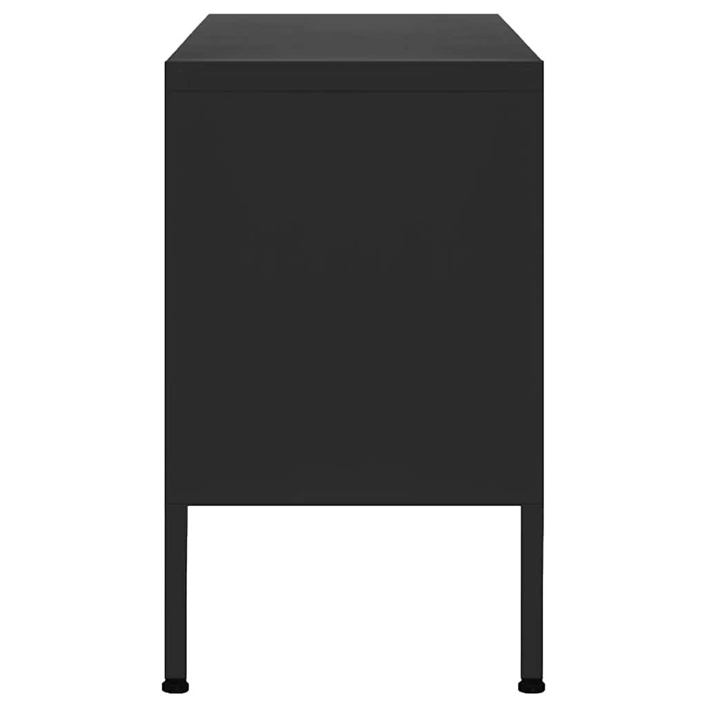 TV-Schrank Schwarz 105x35x50 cm Stahl