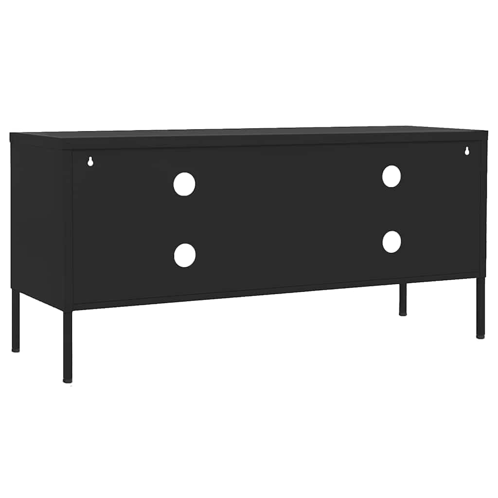 TV-Schrank Schwarz 105x35x50 cm Stahl