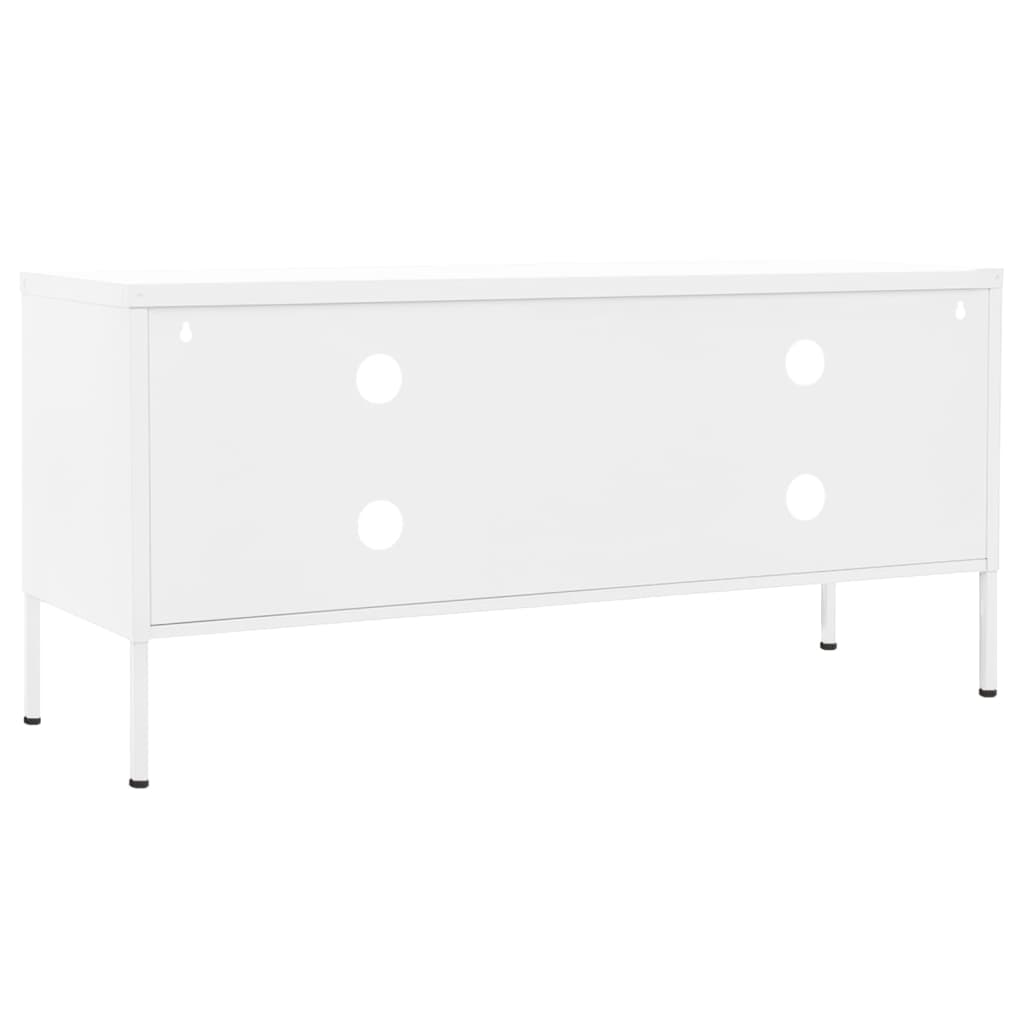 TV-Schrank Weiß 105x35x50 cm Stahl