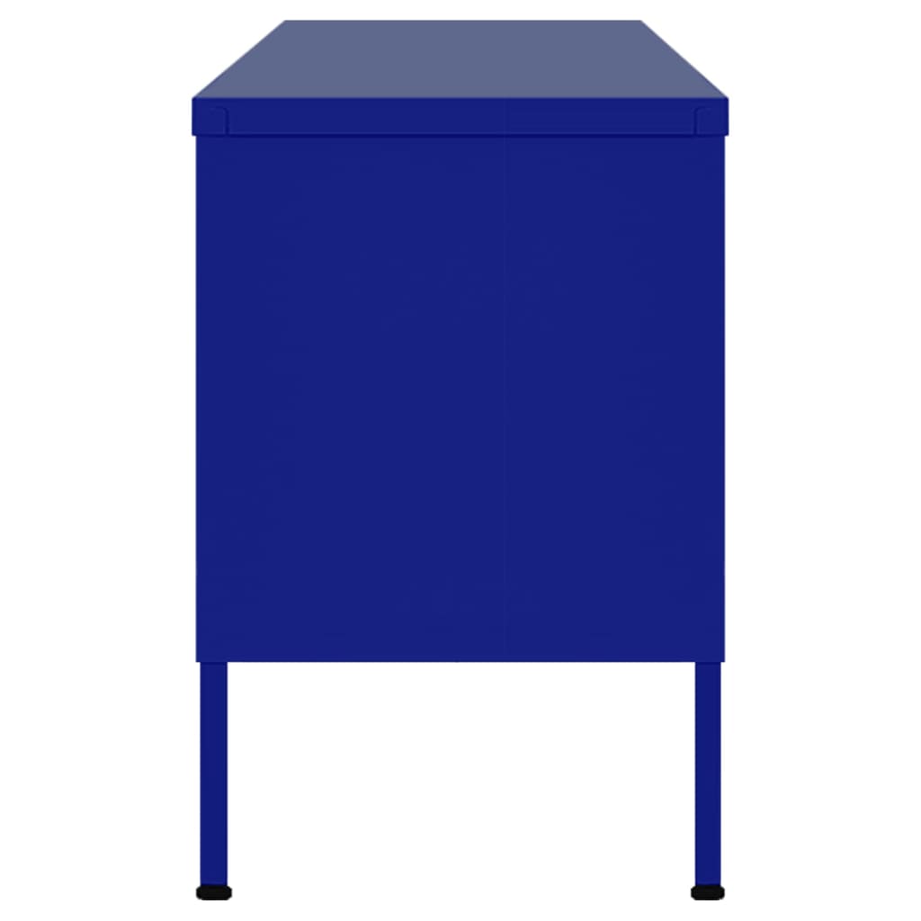 TV-Schrank Marineblau 105x35x50 cm Stahl