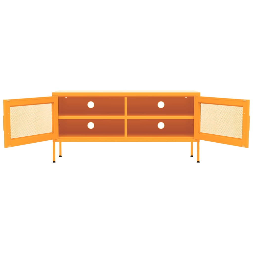 TV-Schrank Senfgelb 105x35x50 cm Stahl