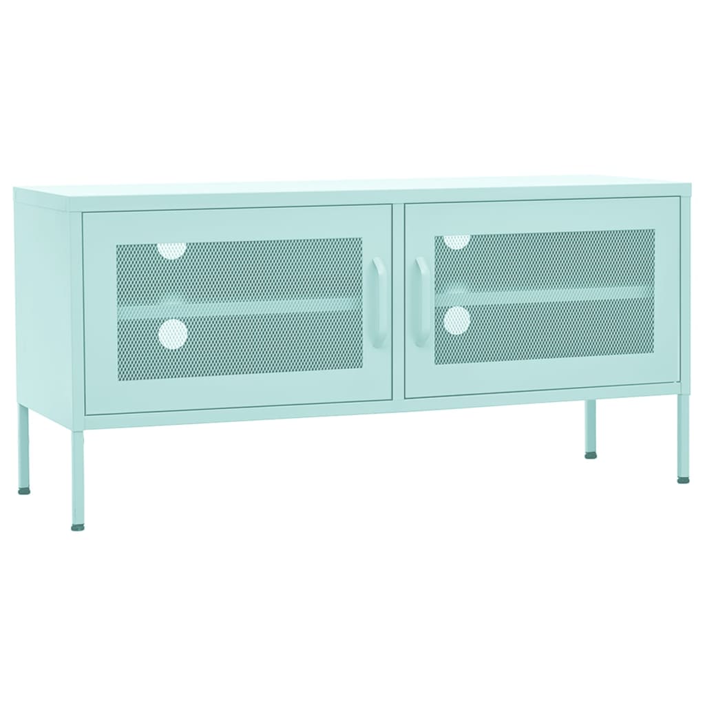 TV-Schrank Minzgrün 105x35x50 cm Stahl