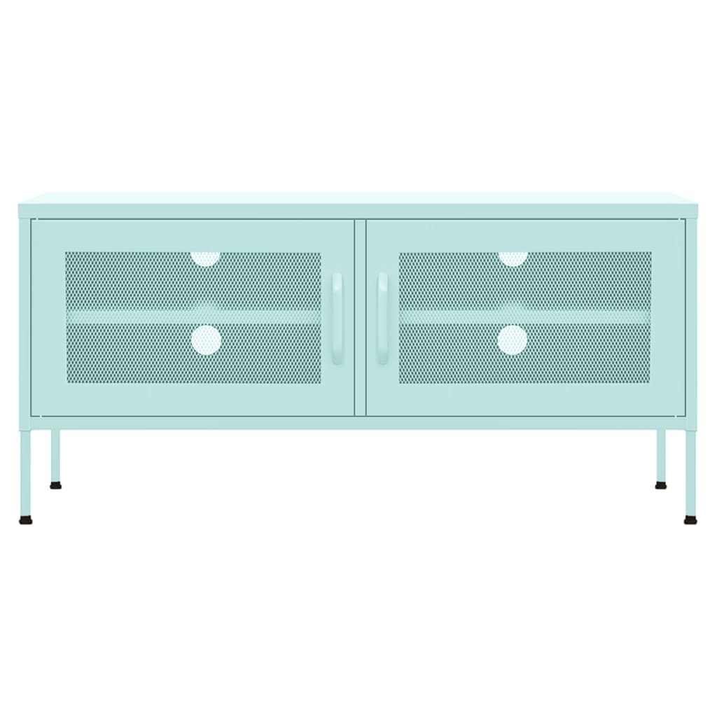 TV-Schrank Minzgrün 105x35x50 cm Stahl
