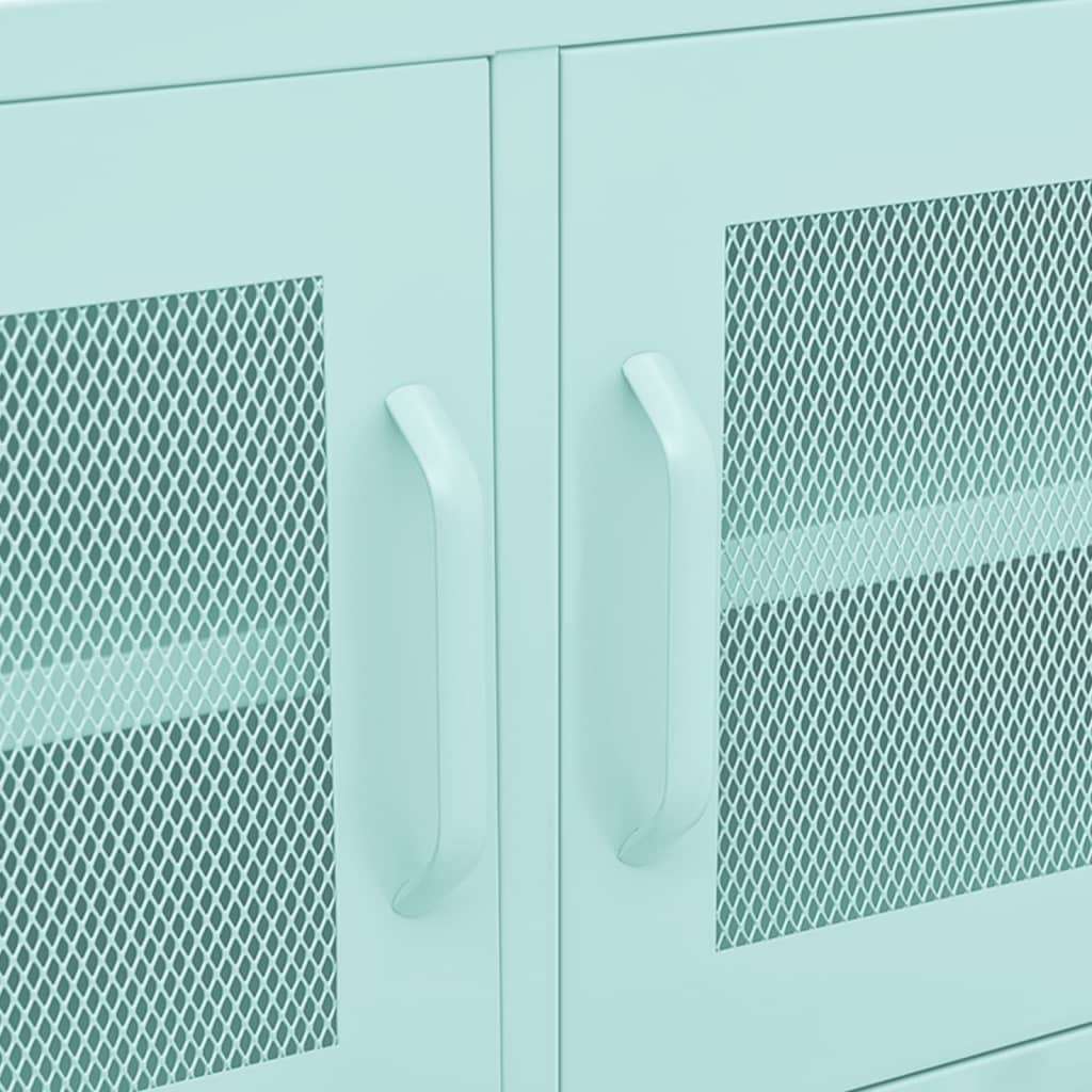 TV-Schrank Minzgrün 105x35x50 cm Stahl