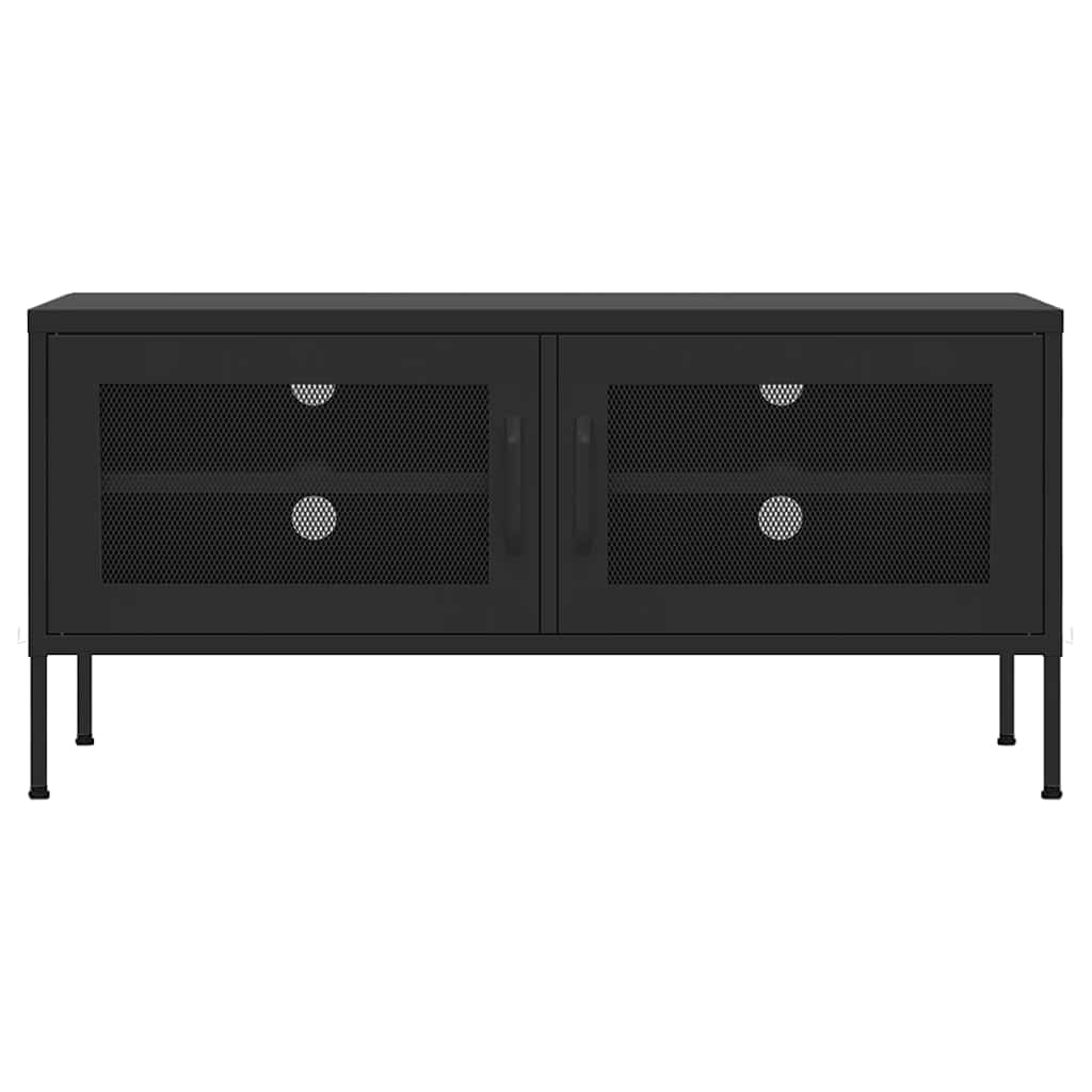 TV-Schrank Schwarz 105x35x50 cm Stahl