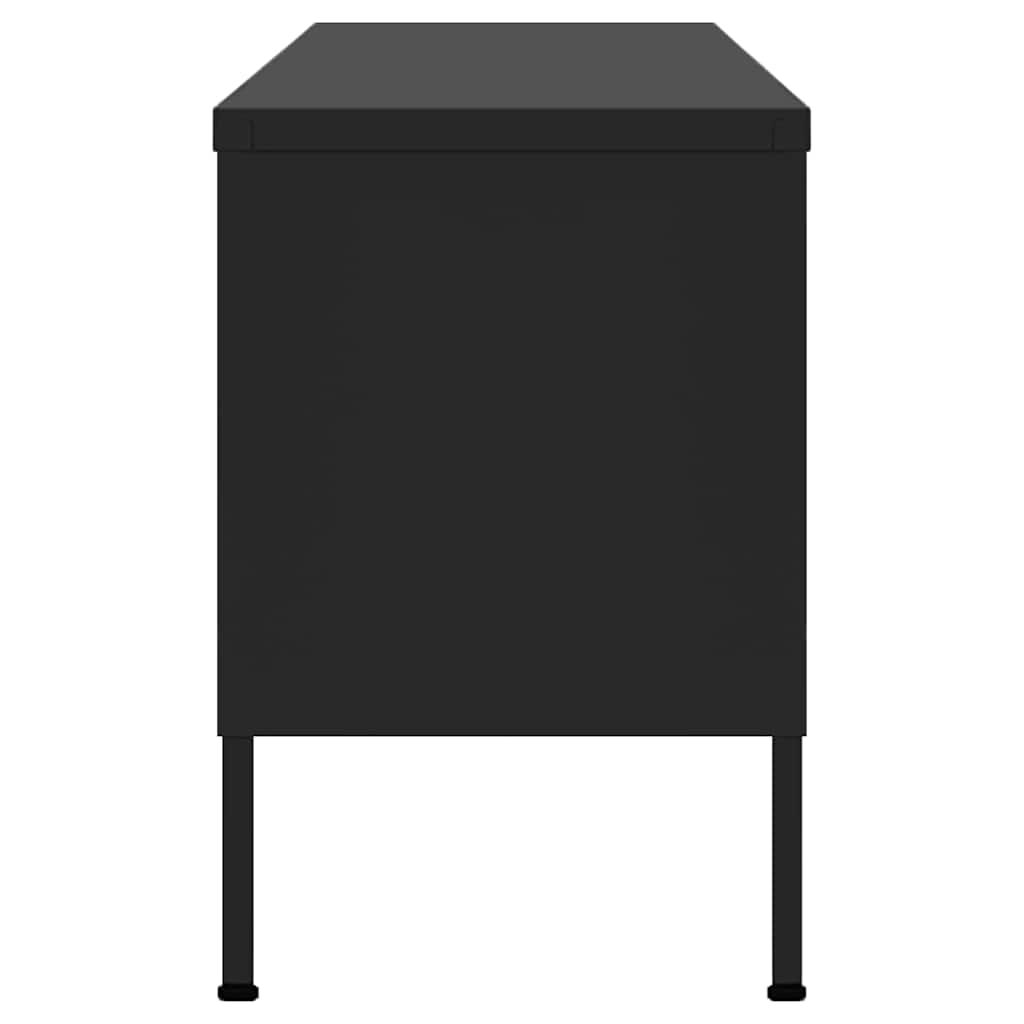 TV-Schrank Schwarz 105x35x50 cm Stahl