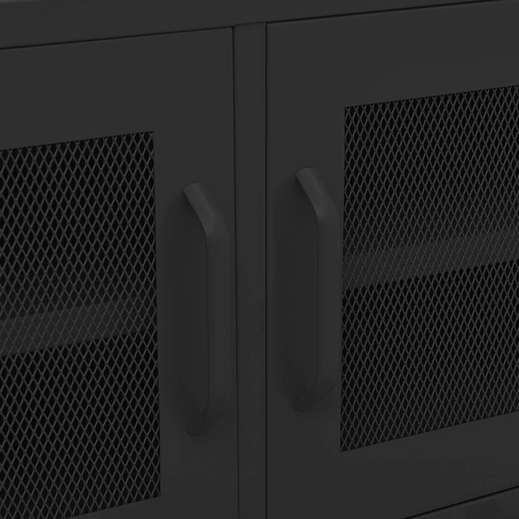 TV-Schrank Schwarz 105x35x50 cm Stahl