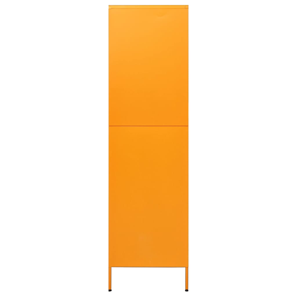 Kleiderschrank Senfgelb 90x50x180 cm Stahl