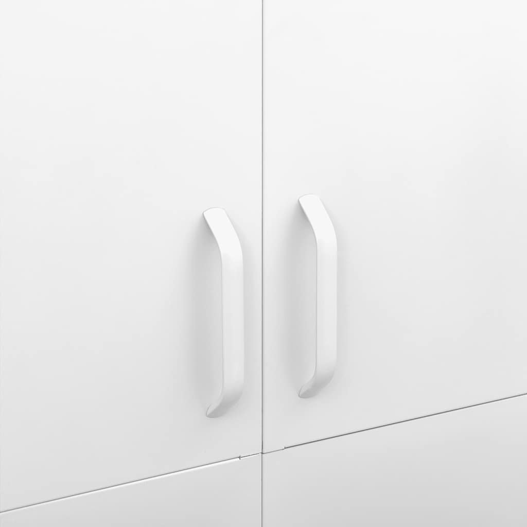 Kleiderschrank Weiß 90x50x180 cm Stahl