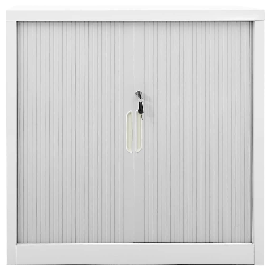 Schiebetürenschrank Grau 90x40x90 cm Stahl