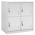 Schließfachschrank Hellgrau 90x45x92,5 cm Stahl