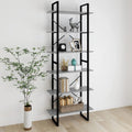 Hochschrank Betongrau 80x30x210 cm Holzwerkstoff