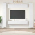 6-tlg. TV-Schrank-Set Weiß Holzwerkstoff