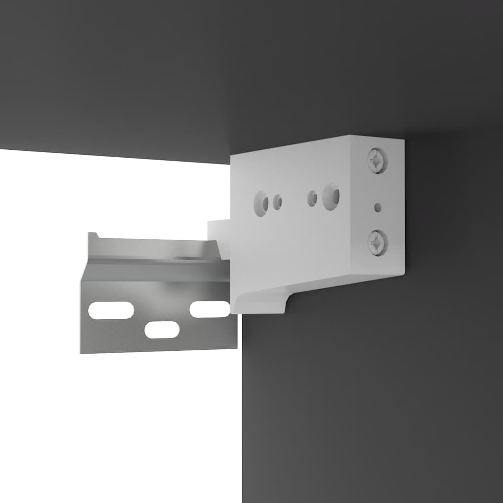 3-tlg. TV-Schrank-Set Grau Holzwerkstoff