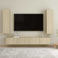 4-tlg. TV-Schrank-Set Sonoma-Eiche Holzwerkstoff