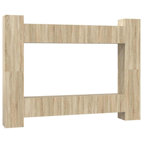 10-tlg. TV-Schrank-Set Sonoma-Eiche Holzwerkstoff