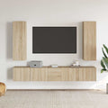 5-tlg. TV-Schrank-Set Sonoma-Eiche Holzwerkstoff
