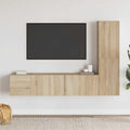 3-tlg. TV-Schrank-Set Sonoma-Eiche Holzwerkstoff