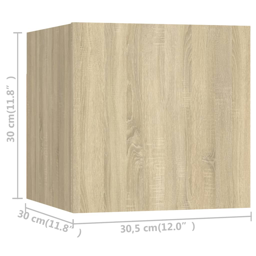 5-tlg. TV-Schrank-Set Sonoma-Eiche Holzwerkstoff