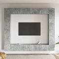 8-tlg. TV-Schrank-Set Betongrau Holzwerkstoff