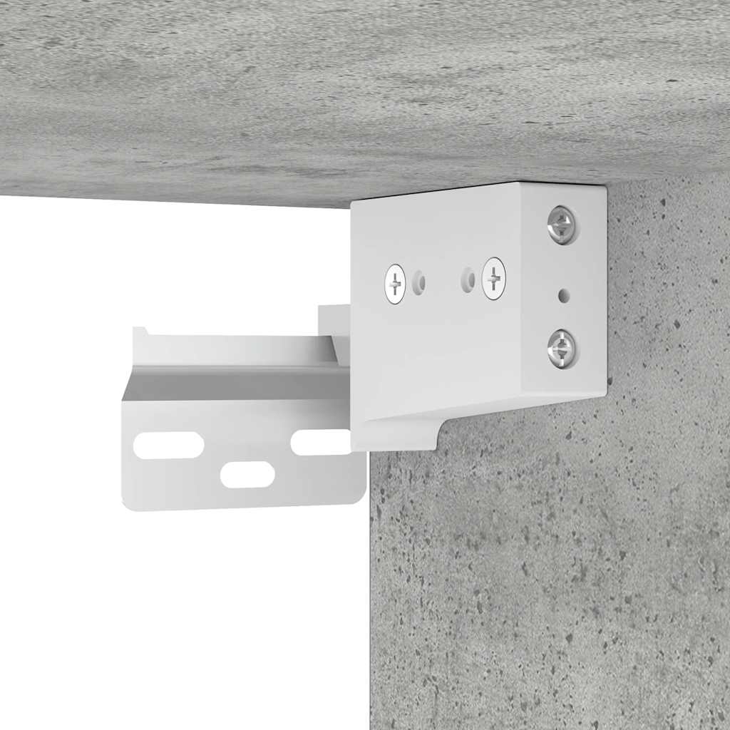 3-tlg. TV-Schrank-Set Betongrau Holzwerkstoff
