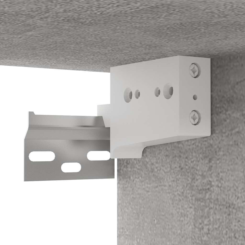 7-tlg. TV-Schrank-Set Betongrau Holzwerkstoff