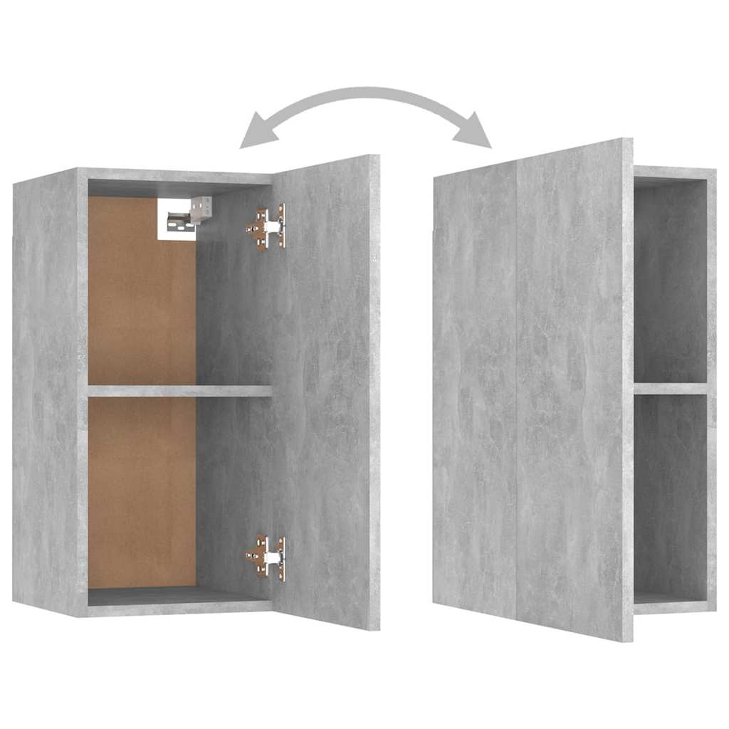 7-tlg. TV-Schrank-Set Betongrau Holzwerkstoff