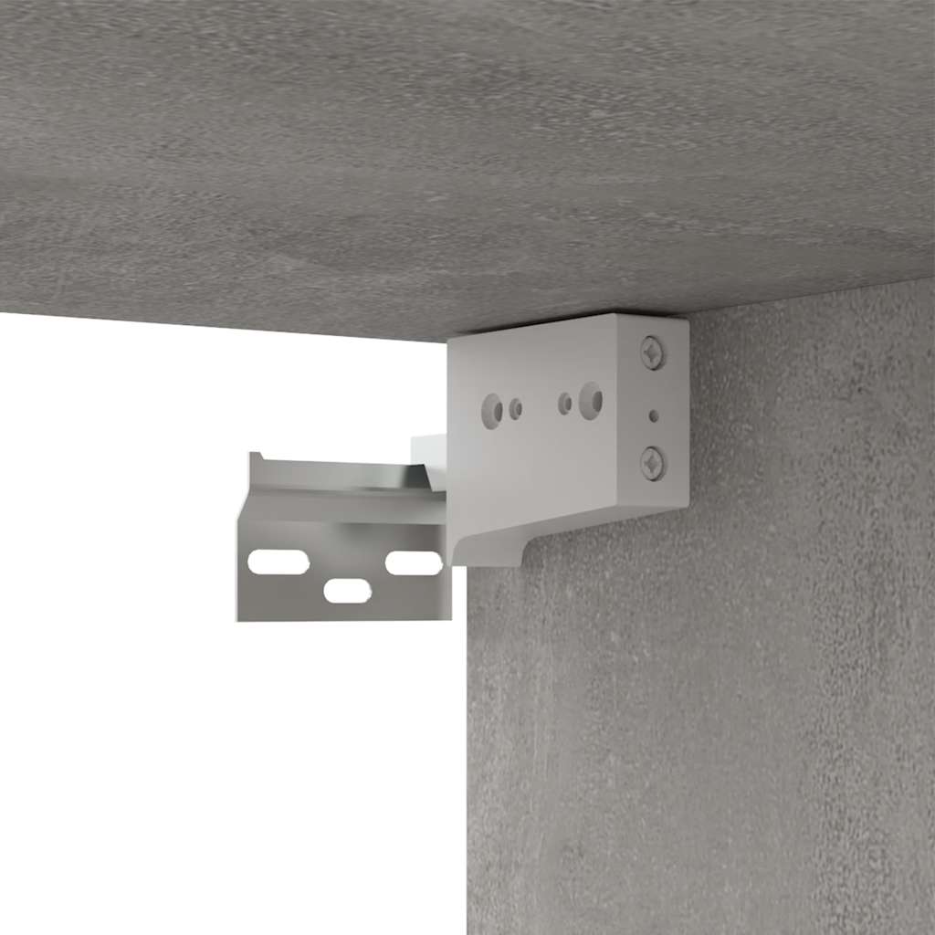 7-tlg. TV-Schrank-Set Betongrau Holzwerkstoff