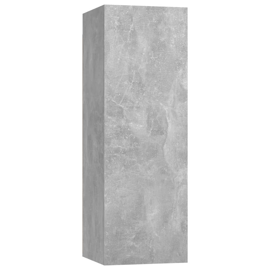 TV-Schränke 4 Stk. Betongrau 30,5x30x90 cm Holzwerkstoff