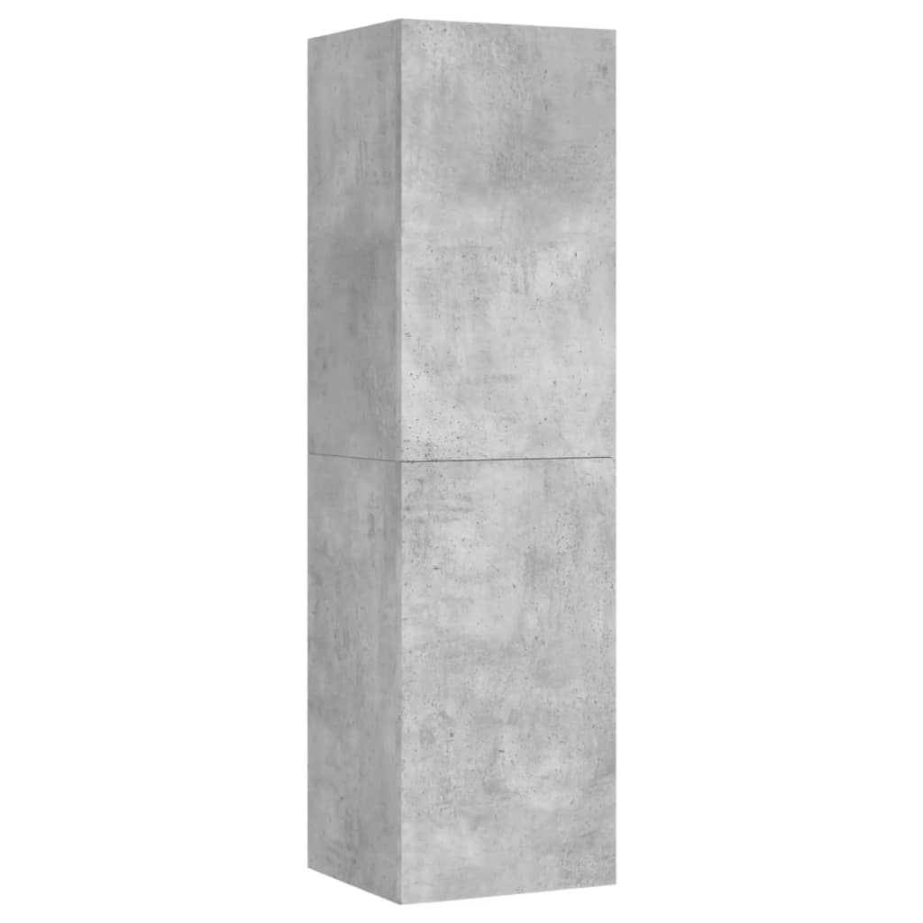 TV-Schränke 4 Stk. Betongrau 30,5x30x110 cm Holzwerkstoff