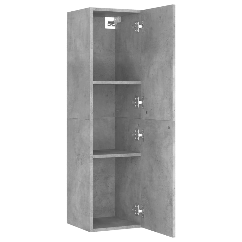 TV-Schränke 4 Stk. Betongrau 30,5x30x110 cm Holzwerkstoff