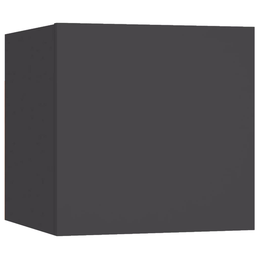 Nachttische 2 Stk. Grau 30,5x30x30 cm Holzwerkstoff