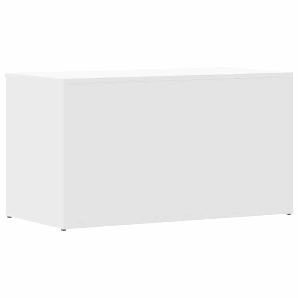 Aufbewahrungstruhe Weiß 84x42x46 cm Holzwerkstoff