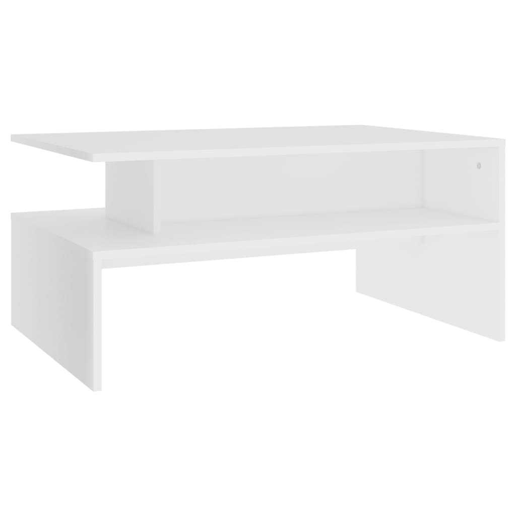 Couchtisch Weiß 90x60x42,5 cm Holzwerkstoff