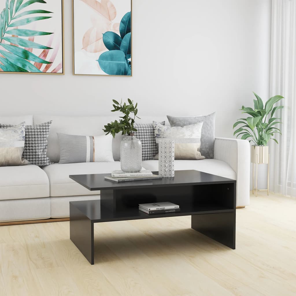 Couchtisch Grau 90x60x42,5 cm Holzwerkstoff