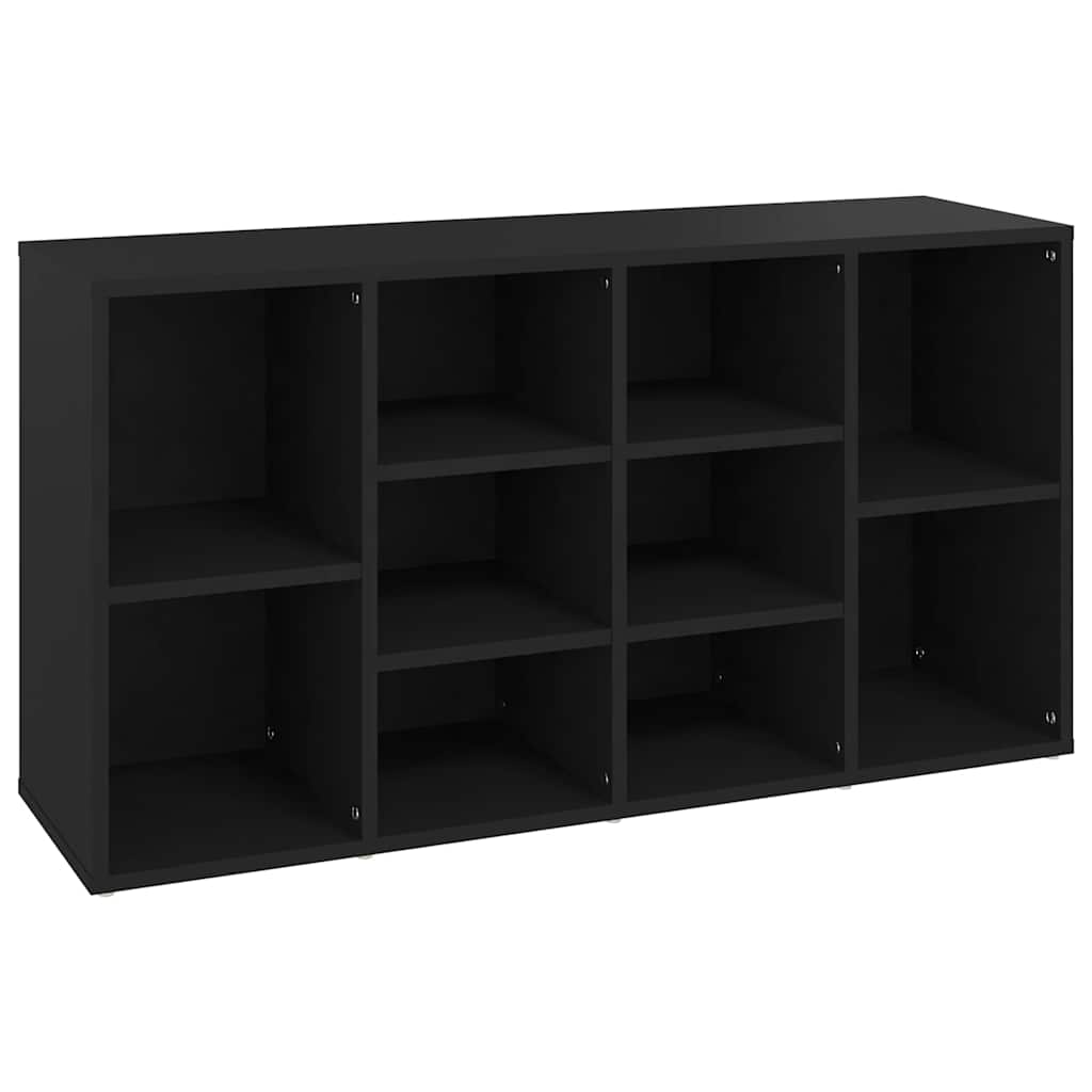 Schuhbank Schwarz 103x30x55 cm Holzwerkstoff